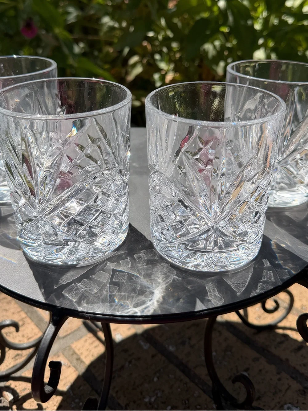Godinger Dublin Crystal Double Old Fashioned WhiskeyGlasses - Set of 4